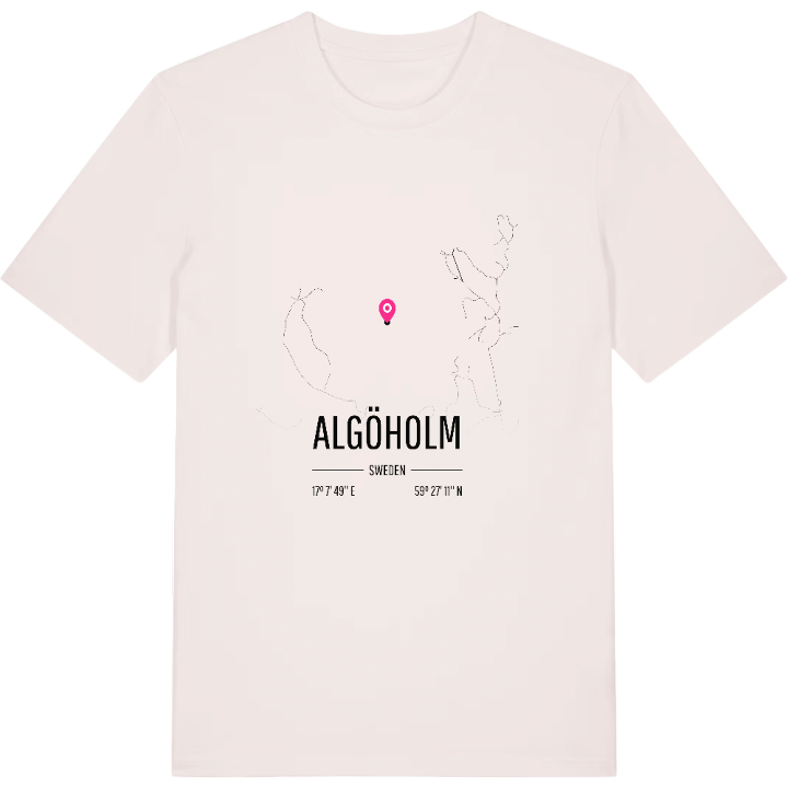 Algöholm karta t-shirt – t-shirt från PinShirt