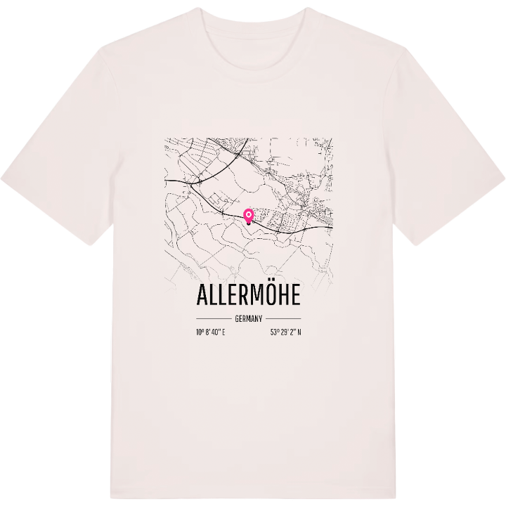 Allermöhe karta t-shirt – t-shirt från PinShirt
