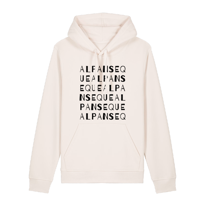 Alpanseque ordlek hoodie – hoodie från PinShirt
