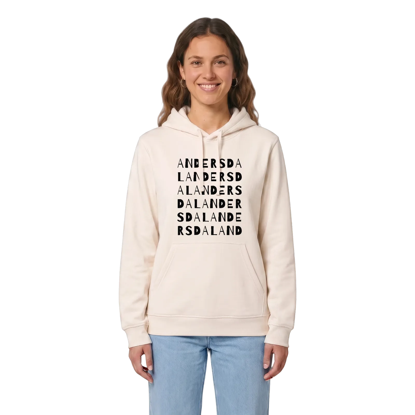 Andersdal ordlek hoodie – Vintage White, i miljö