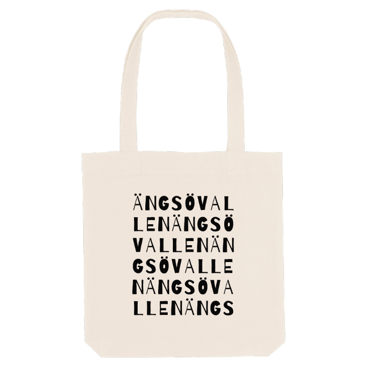 Ängsövallen ordlek tygkasse – tygkasse från PinShirt