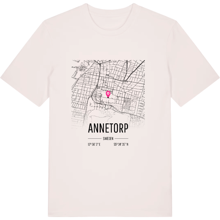 Annetorp karta t-shirt – t-shirt från PinShirt