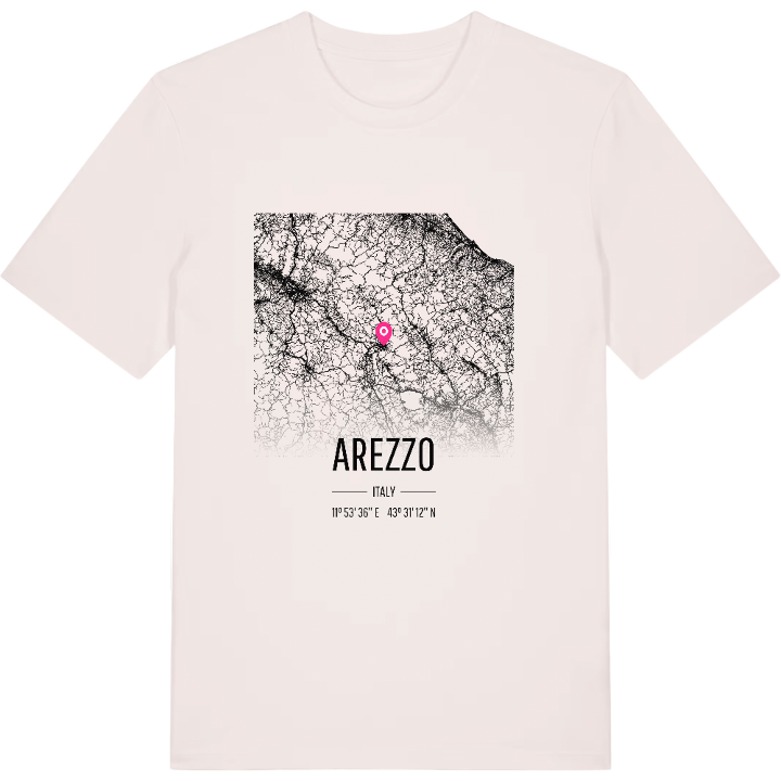 Arezzo karta t-shirt – t-shirt från PinShirt