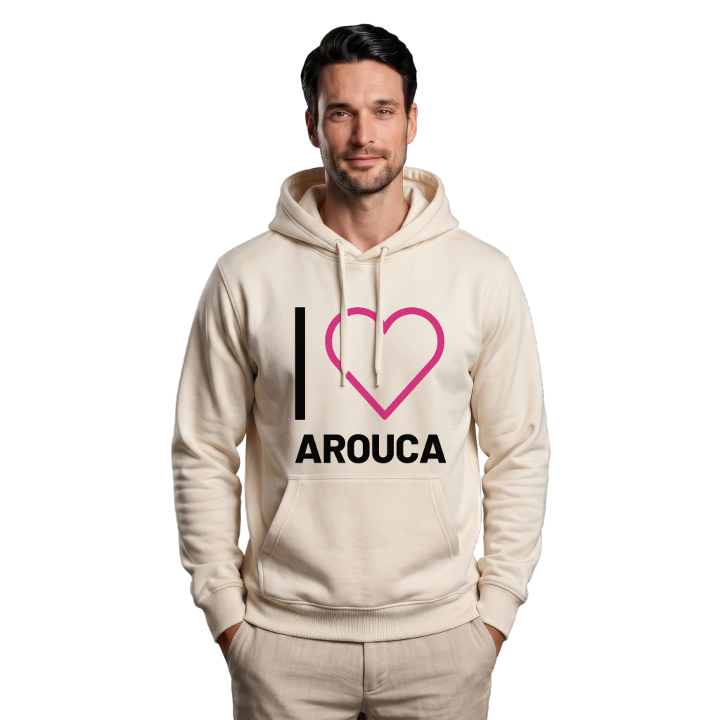Jag älskar Arouca hoodie stort tryck – hoodie från PinShirt