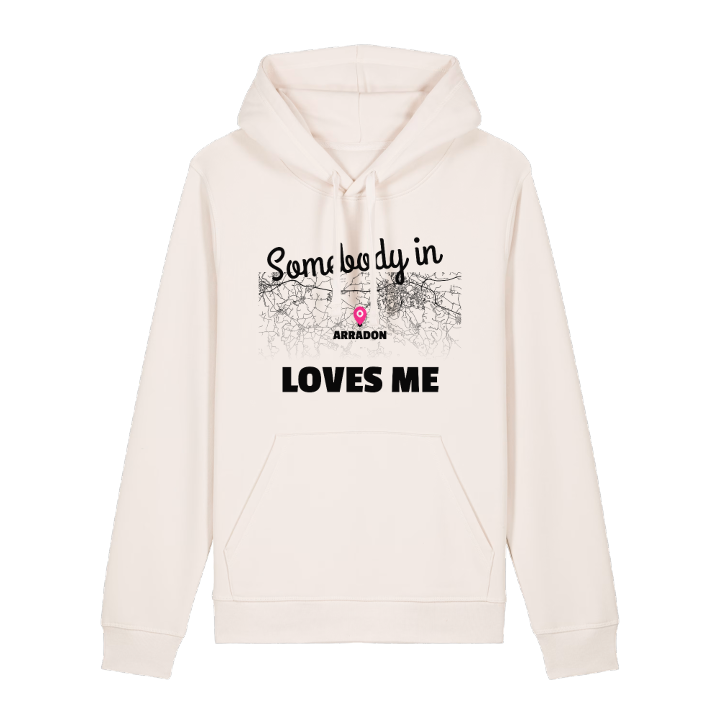 Någon i Arradon älskar mig hoodie – hoodie från PinShirt