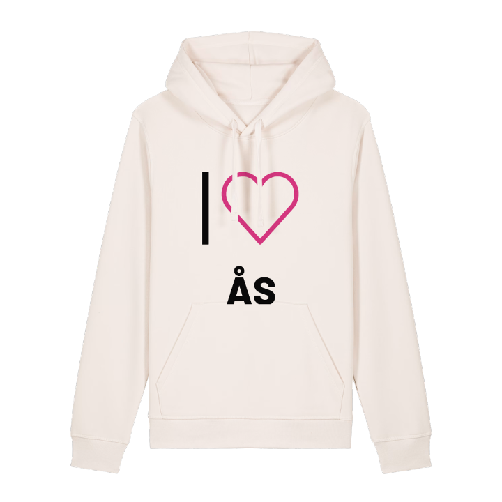 Jag älskar Ås hoodie stort tryck – hoodie från PinShirt