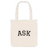 Ask böjd tygkasse