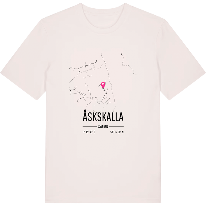 Åskskalla karta t-shirt – t-shirt från PinShirt