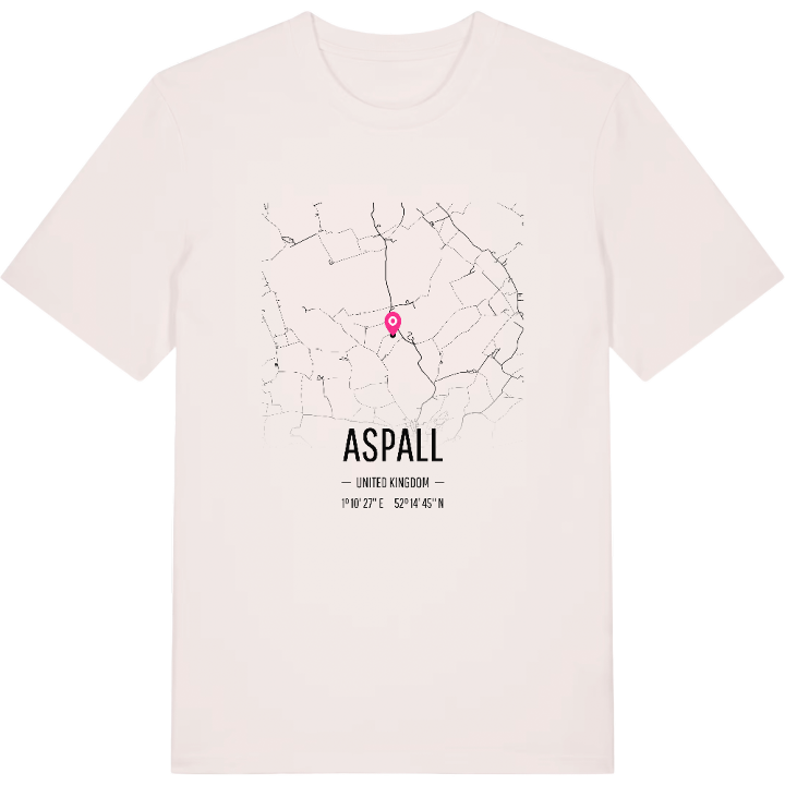 Aspall karta t-shirt – t-shirt från PinShirt