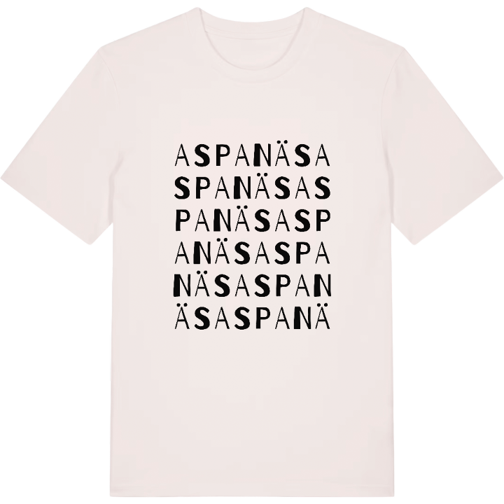 Aspanäs ordlek t-shirt – t-shirt från PinShirt