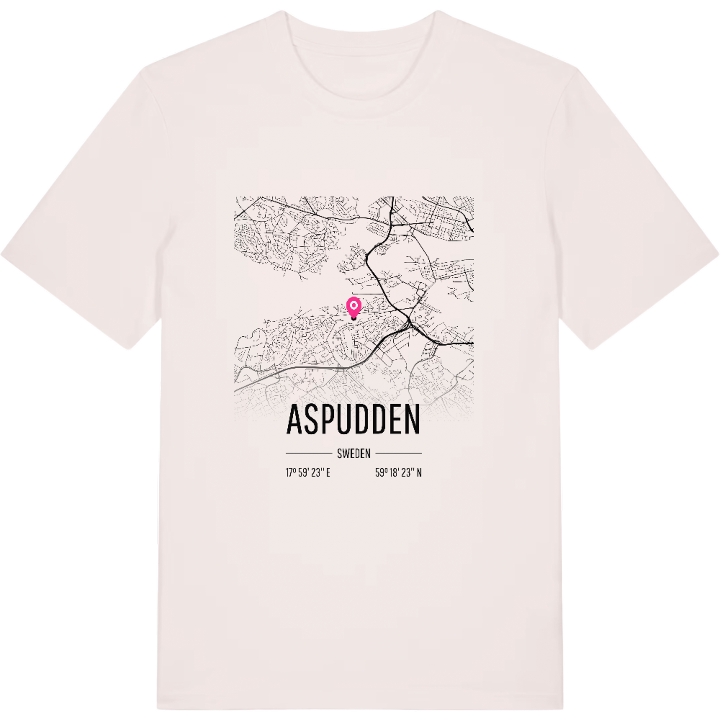 Aspudden karta t-shirt – t-shirt från PinShirt