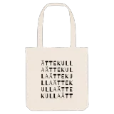 Ättekulla ordlek tygkasse