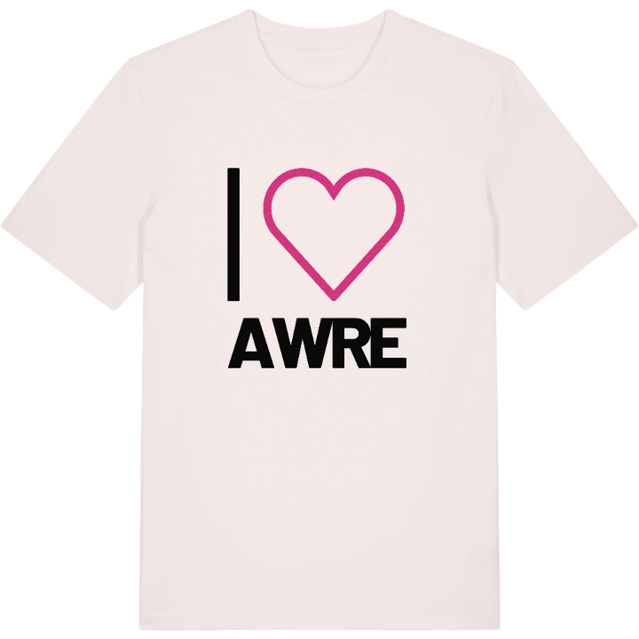 Jag älskar Awre t-shirt stort tryck – t-shirt från PinShirt