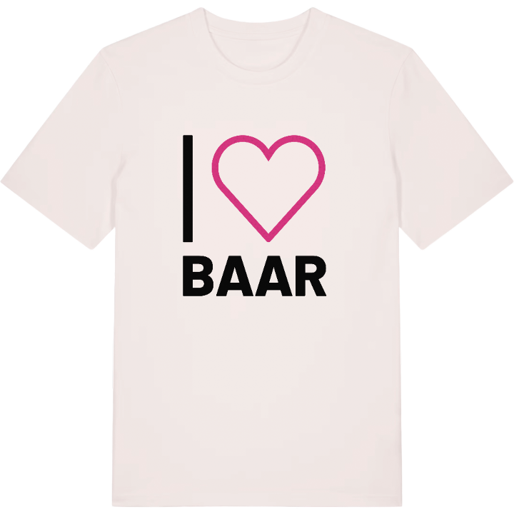 Jag älskar Baar t-shirt stort tryck – t-shirt från PinShirt