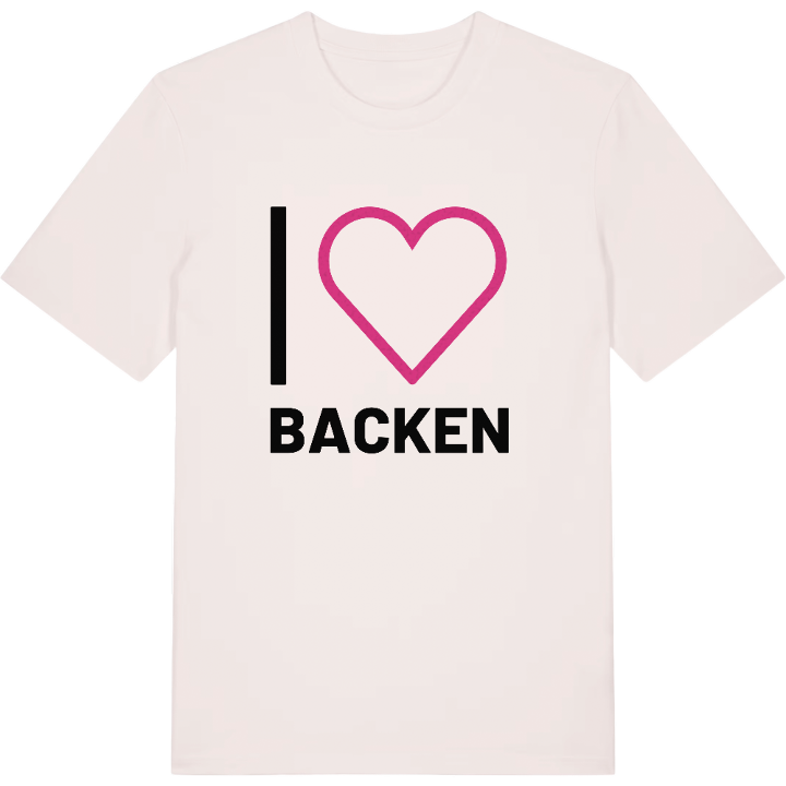 Jag älskar Backen t-shirt stort tryck – t-shirt från PinShirt