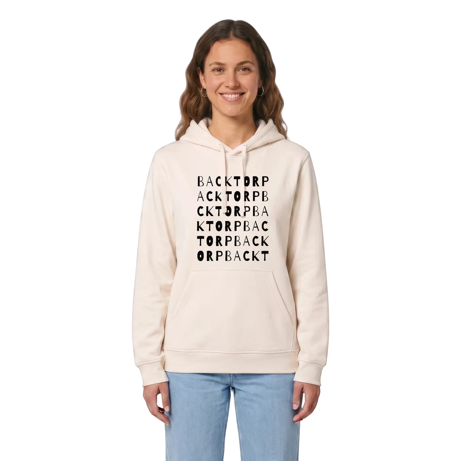 Backtorp ordlek hoodie – Vintage White, i miljö