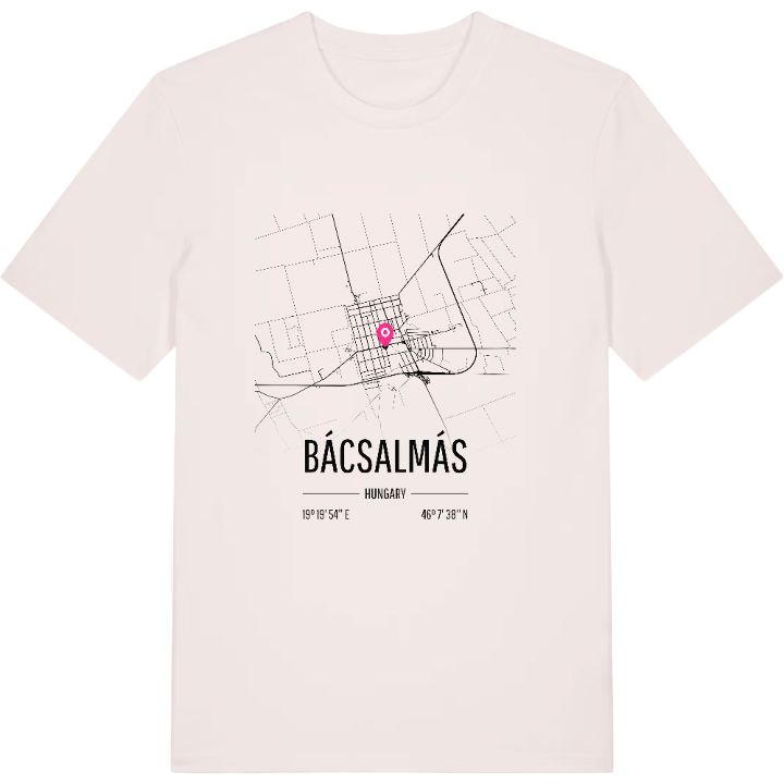 Bácsalmás karta t-shirt – t-shirt från PinShirt