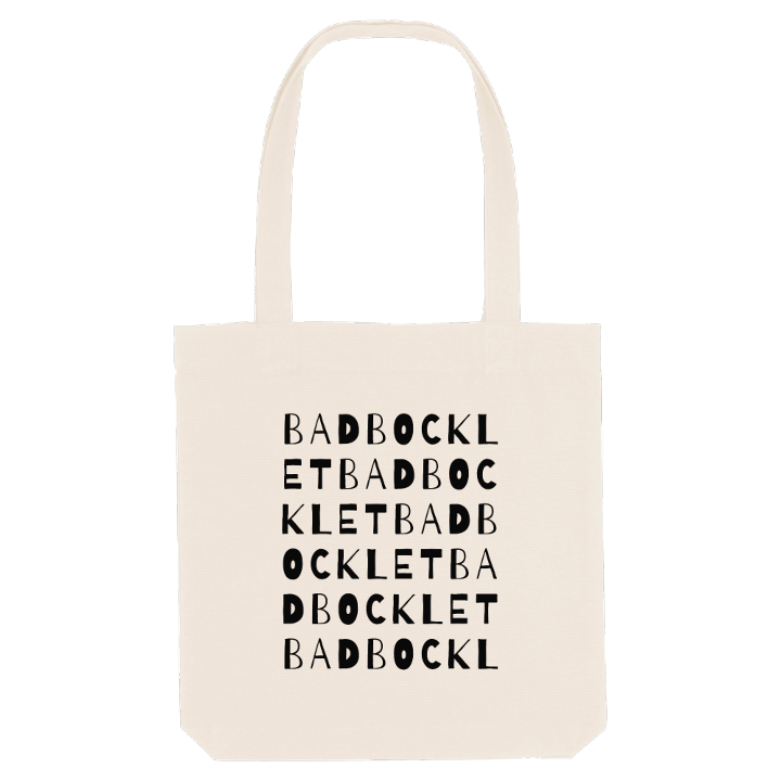 Bad Bocklet ordlek tygkasse – tygkasse från PinShirt