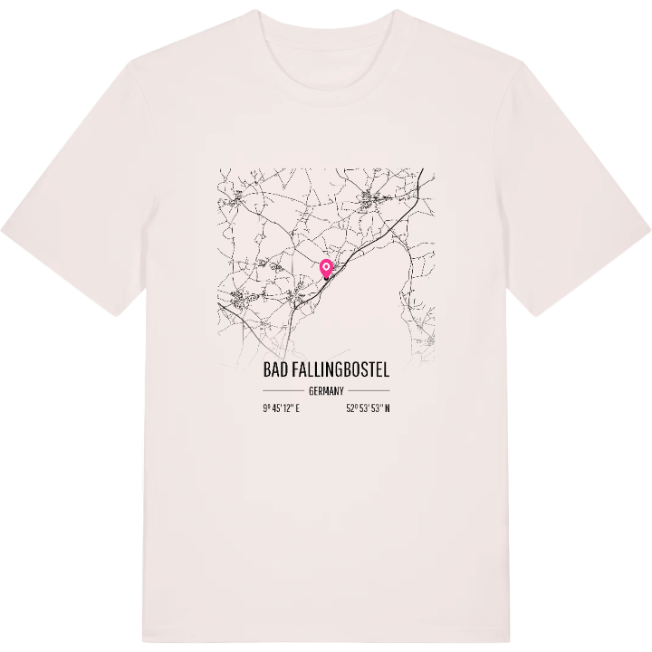 Bad Fallingbostel karta t-shirt – t-shirt från PinShirt