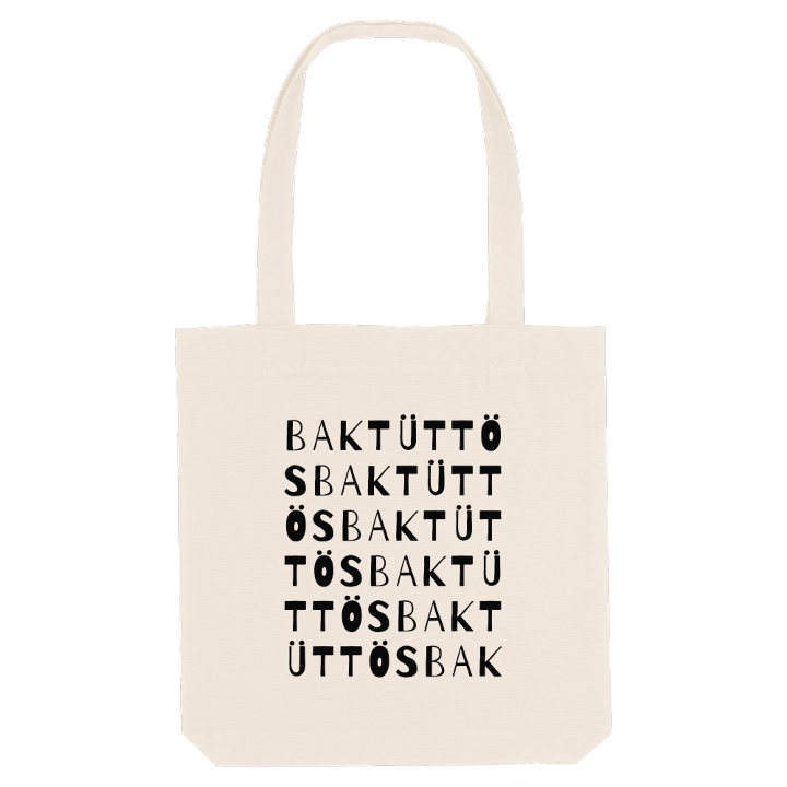 Baktüttös ordlek tygkasse – tygkasse från PinShirt