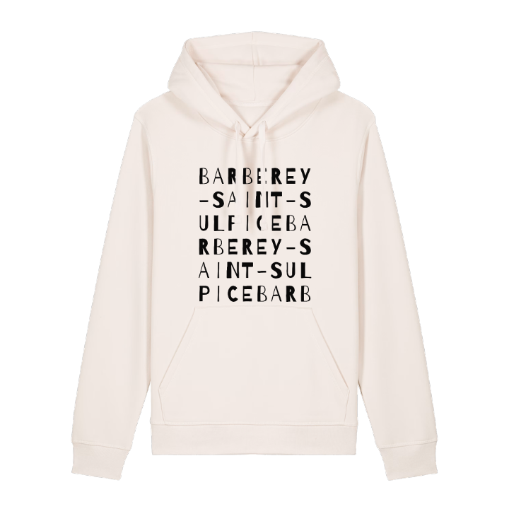 Barberey-Saint-Sulpice ordlek hoodie – hoodie från PinShirt