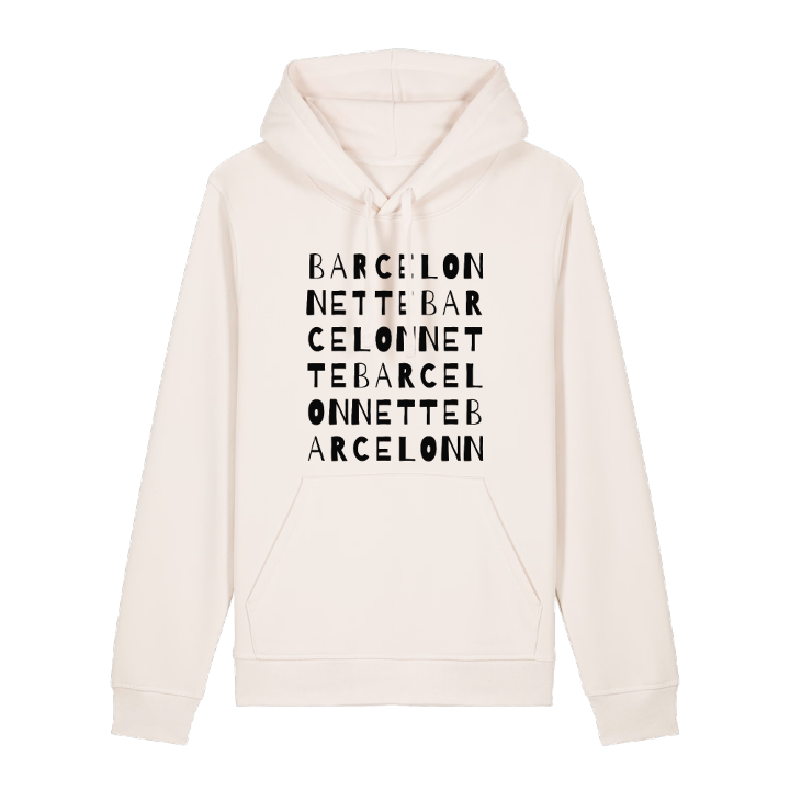 Barcelonnette ordlek hoodie – hoodie från PinShirt