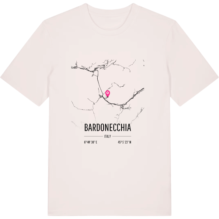Bardonecchia karta t-shirt – t-shirt från PinShirt