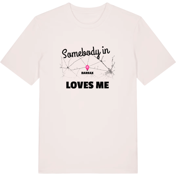 Någon i Barrax älskar mig t-shirt – t-shirt från PinShirt