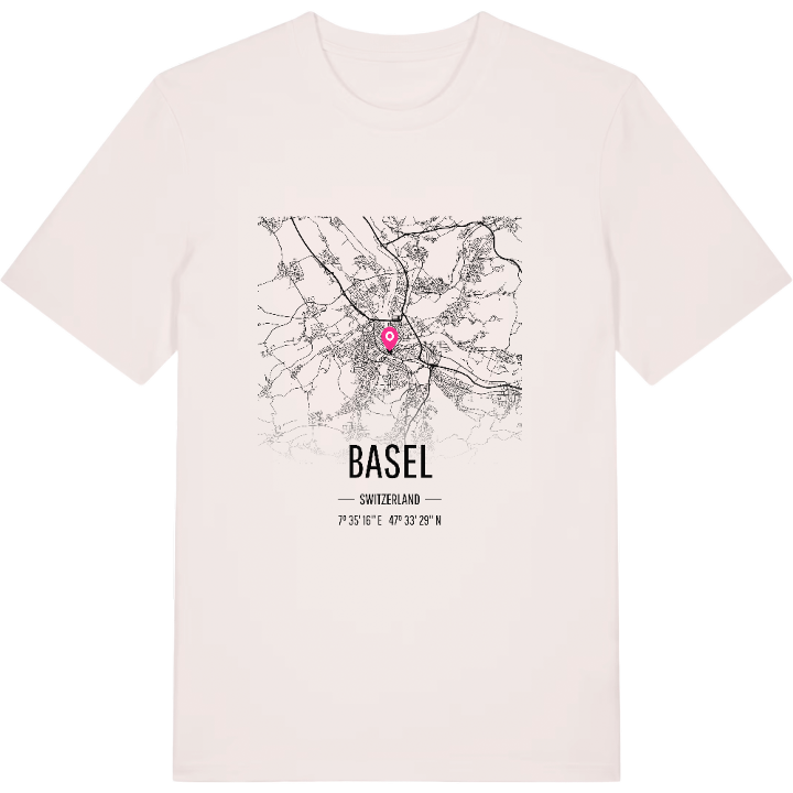 Basel karta t-shirt – t-shirt från PinShirt