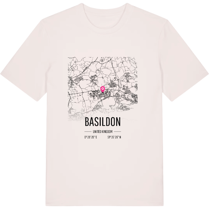 Basildon karta t-shirt – t-shirt från PinShirt
