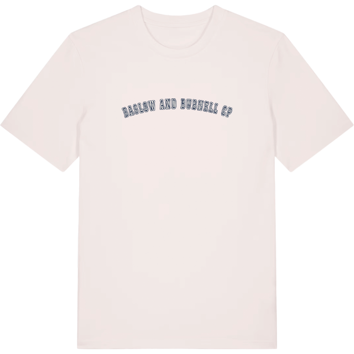 Baslow and Bubnell CP college t-shirt – t-shirt från PinShirt