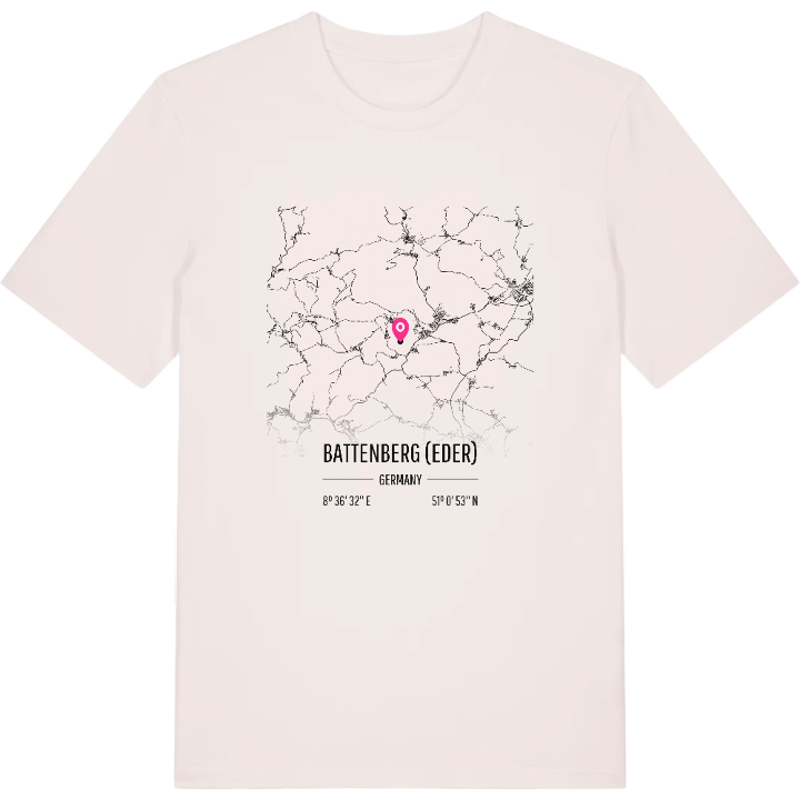 Battenberg (Eder) karta t-shirt – t-shirt från PinShirt