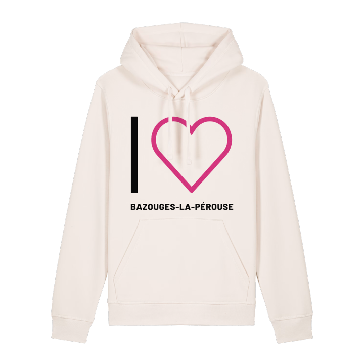 Jag älskar Bazouges-la-Pérouse hoodie stort tryck – hoodie från PinShirt