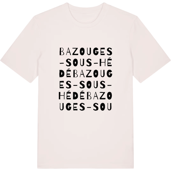 Bazouges-sous-Hédé ordlek t-shirt – t-shirt från PinShirt