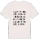 Beniparrell ordlek t-shirt