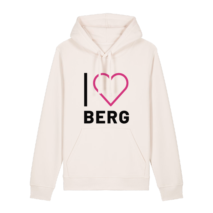 Jag älskar Berg hoodie stort tryck – hoodie från PinShirt