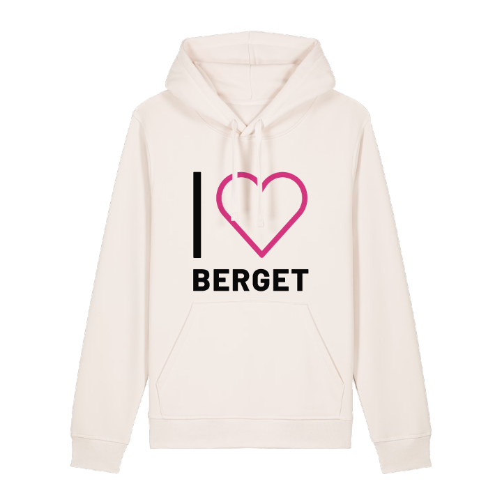 Jag älskar Berget hoodie stort tryck – hoodie från PinShirt