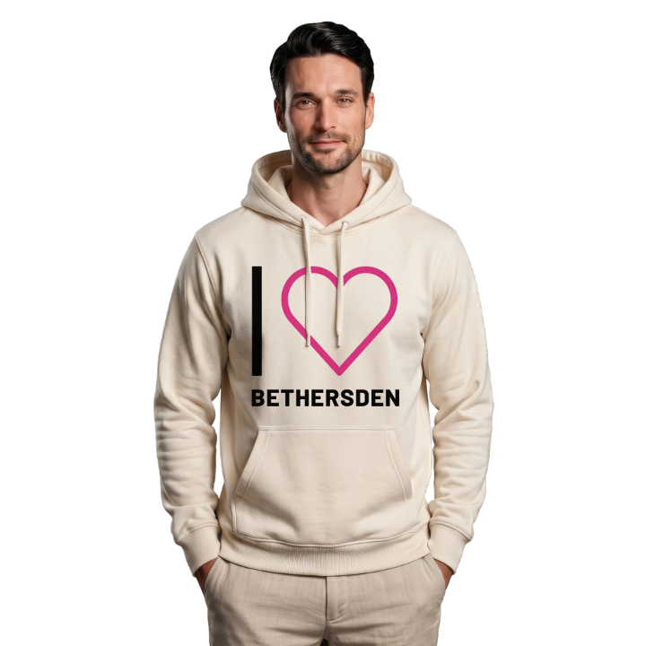 Jag älskar Bethersden hoodie stort tryck – hoodie från PinShirt