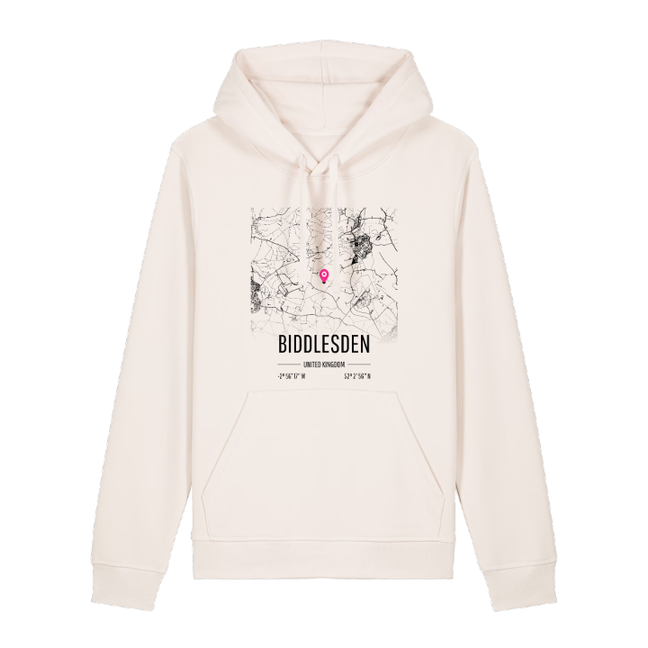 Biddlesden karta hoodie – hoodie från PinShirt