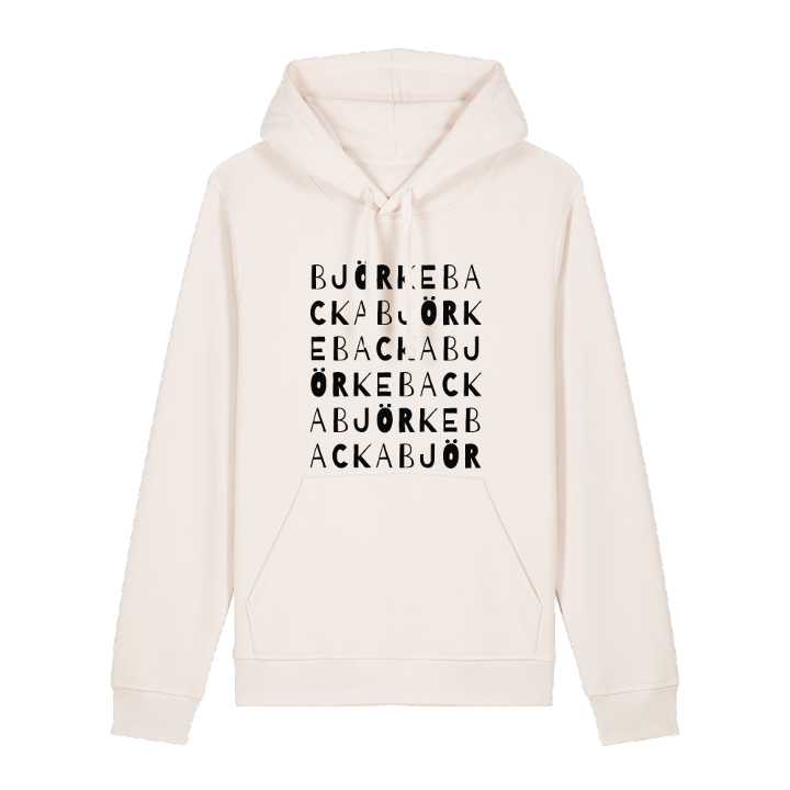Björkebacka ordlek hoodie – hoodie från PinShirt