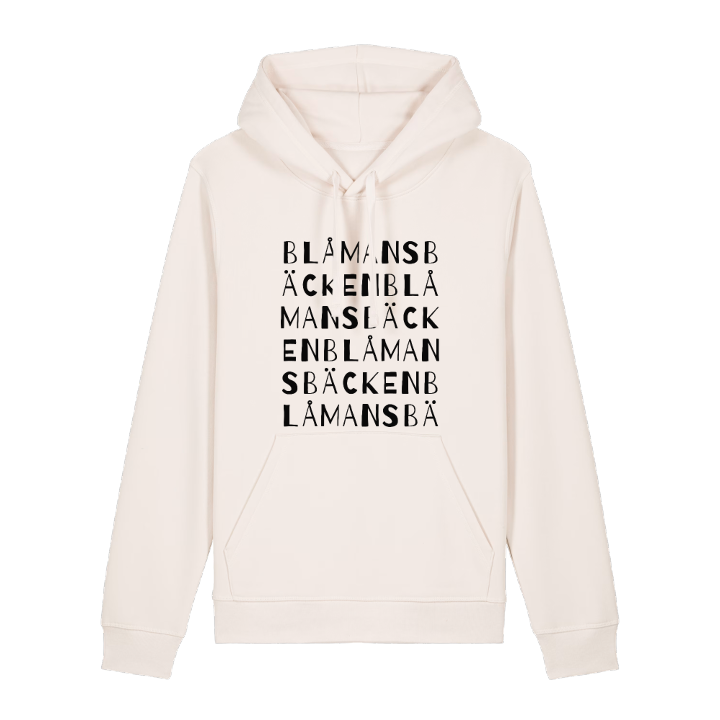 Blåmansbäcken ordlek hoodie – hoodie från PinShirt