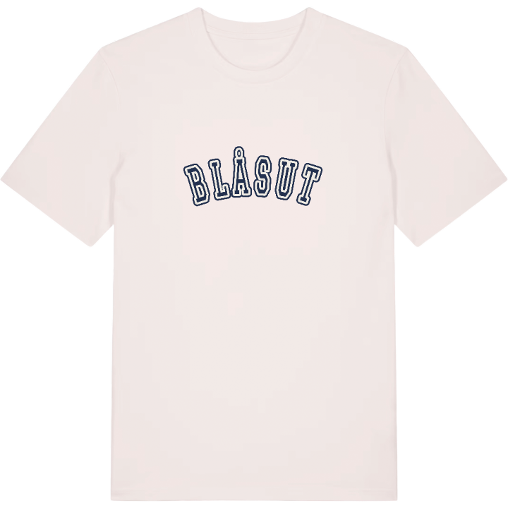 Blåsut college t-shirt – t-shirt från PinShirt
