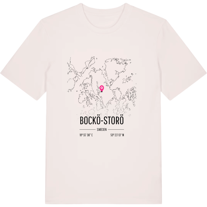 Bockö-Storö karta t-shirt – t-shirt från PinShirt