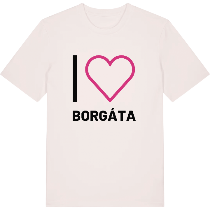 Jag älskar Borgáta t-shirt stort tryck – t-shirt från PinShirt