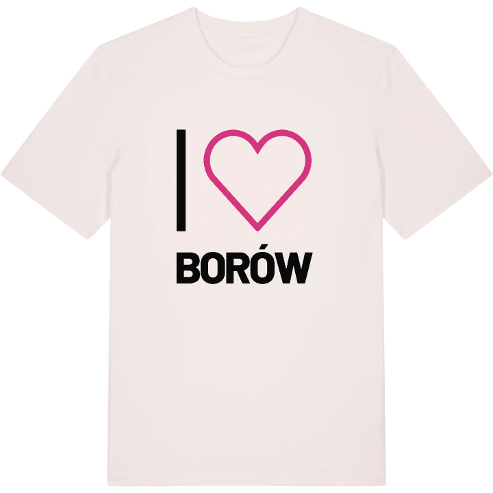 Jag älskar Borów t-shirt stort tryck – t-shirt från PinShirt