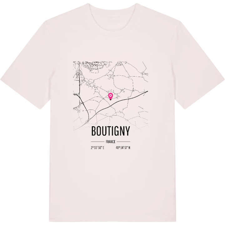 Boutigny karta t-shirt – t-shirt från PinShirt