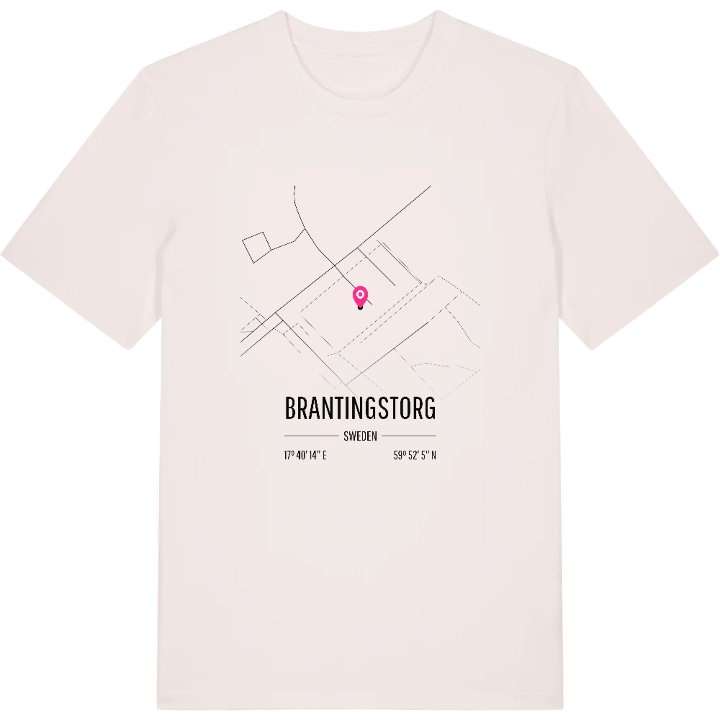 Brantingstorg karta t-shirt – t-shirt från PinShirt