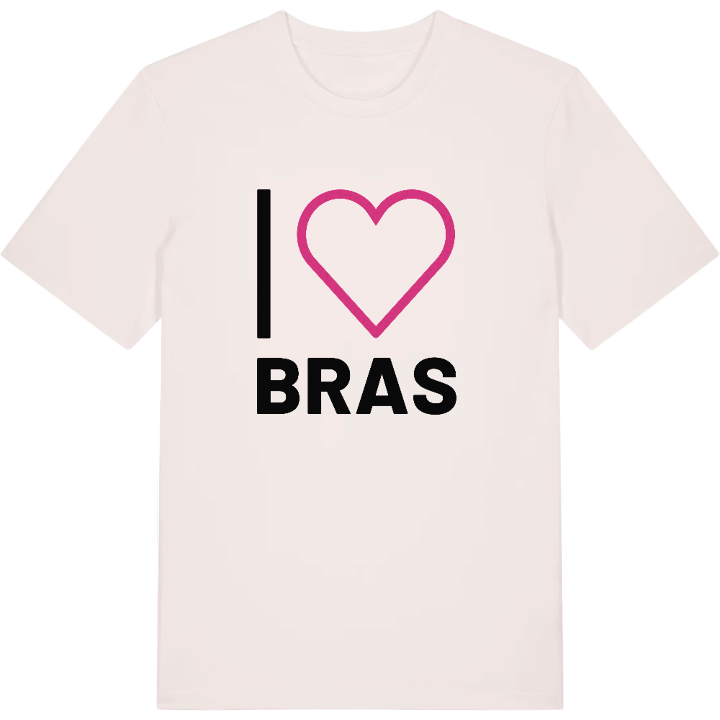 Jag älskar Bras t-shirt stort tryck – t-shirt från PinShirt
