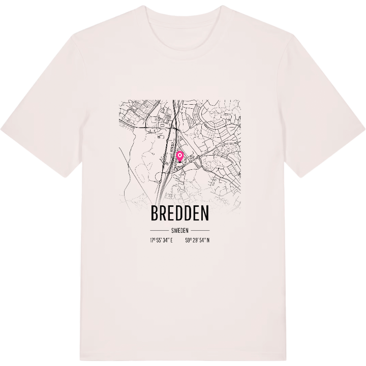 Bredden karta t-shirt – t-shirt från PinShirt