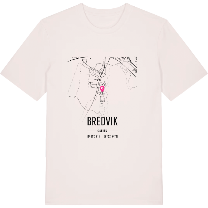 Bredvik karta t-shirt – t-shirt från PinShirt